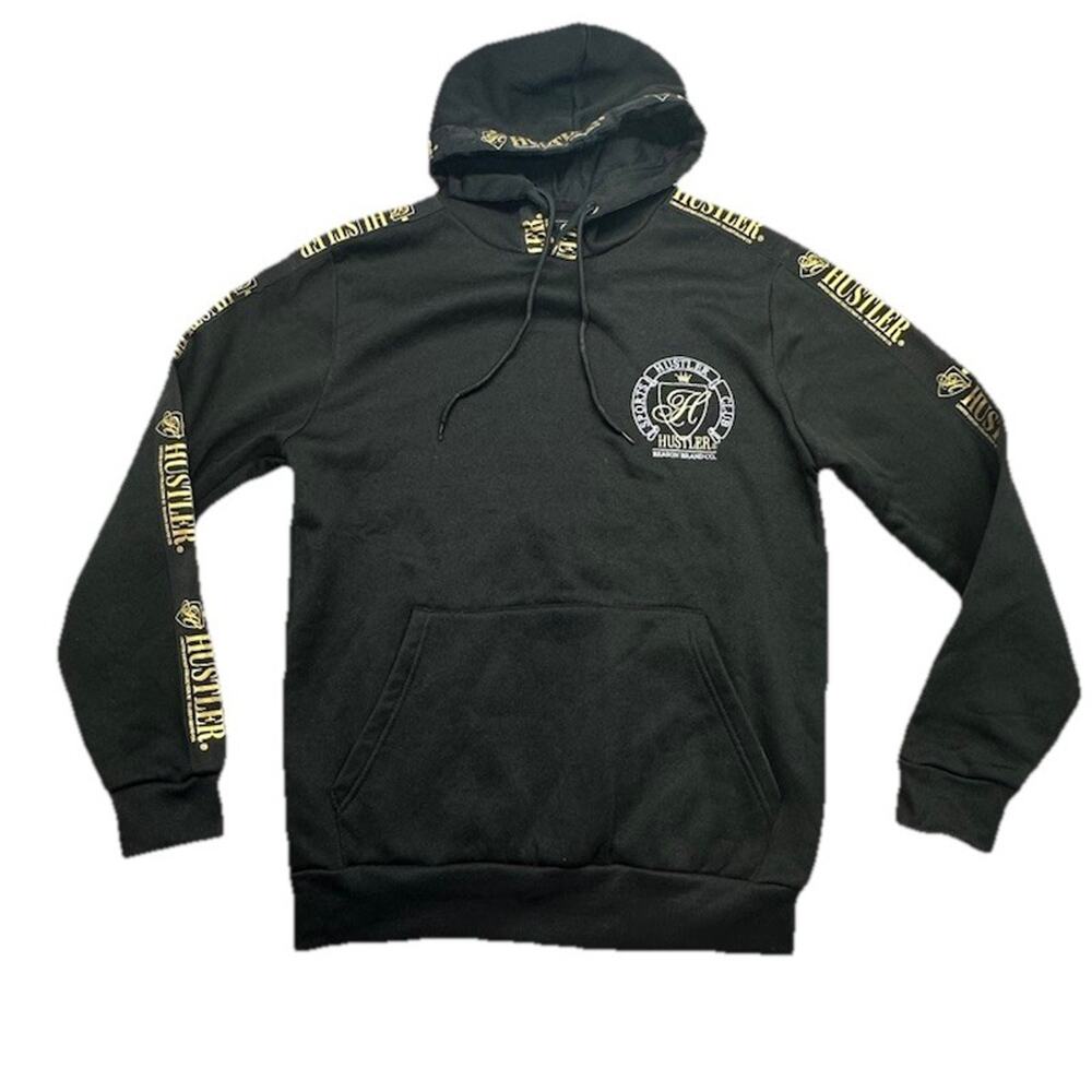 Reason Hustler Mens Size Small Hoodie Black Comfort Pocket Long Sleeve Pullover